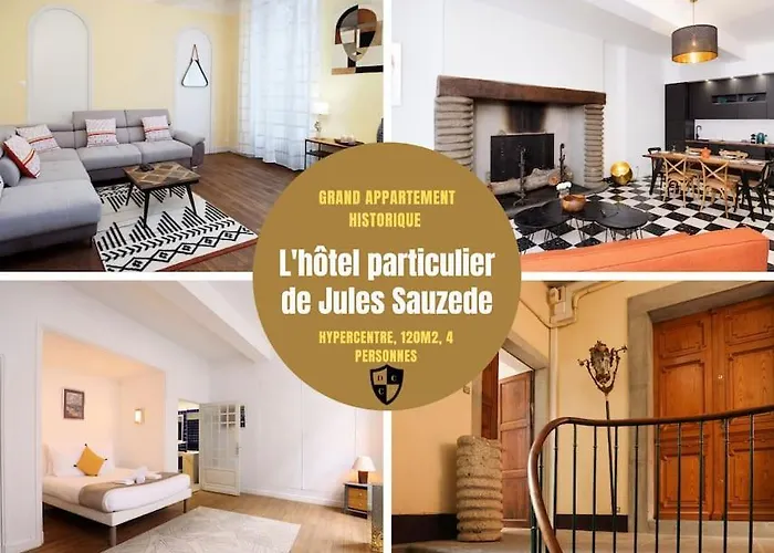 公寓 L'hotel Particulier, 120m2, Hypercentre, Wifi / Conciergeriedamecarcas